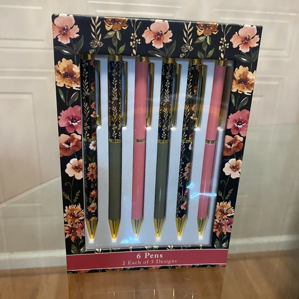 Beautiful 3 Different Designs Lady  Jayne Ltd  6 Pen Stylos